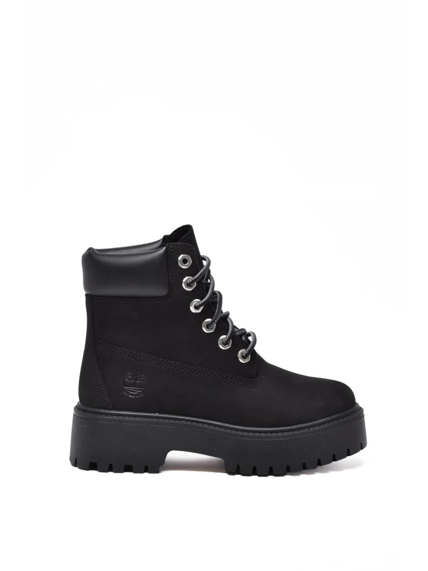 Timberland Black Leather Waterproof Ankle Boots