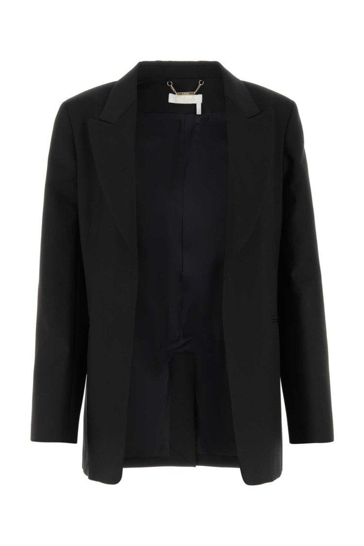 Chloé Black Wool Blend Blazer