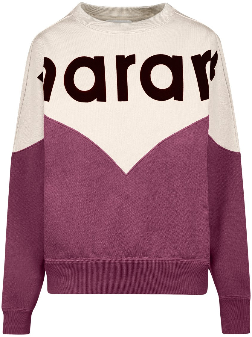 Isabel Marant Étoile Color Block Knit Sweater With Prominent Logo Detail