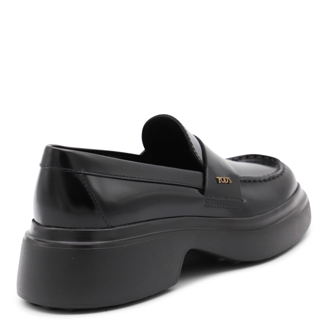 Tod's Black Leather Loafers