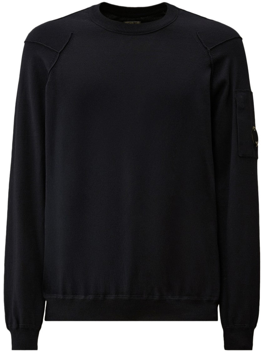 C.P. Company Crewneck Sweater In Luxurious Sea Island Cotton