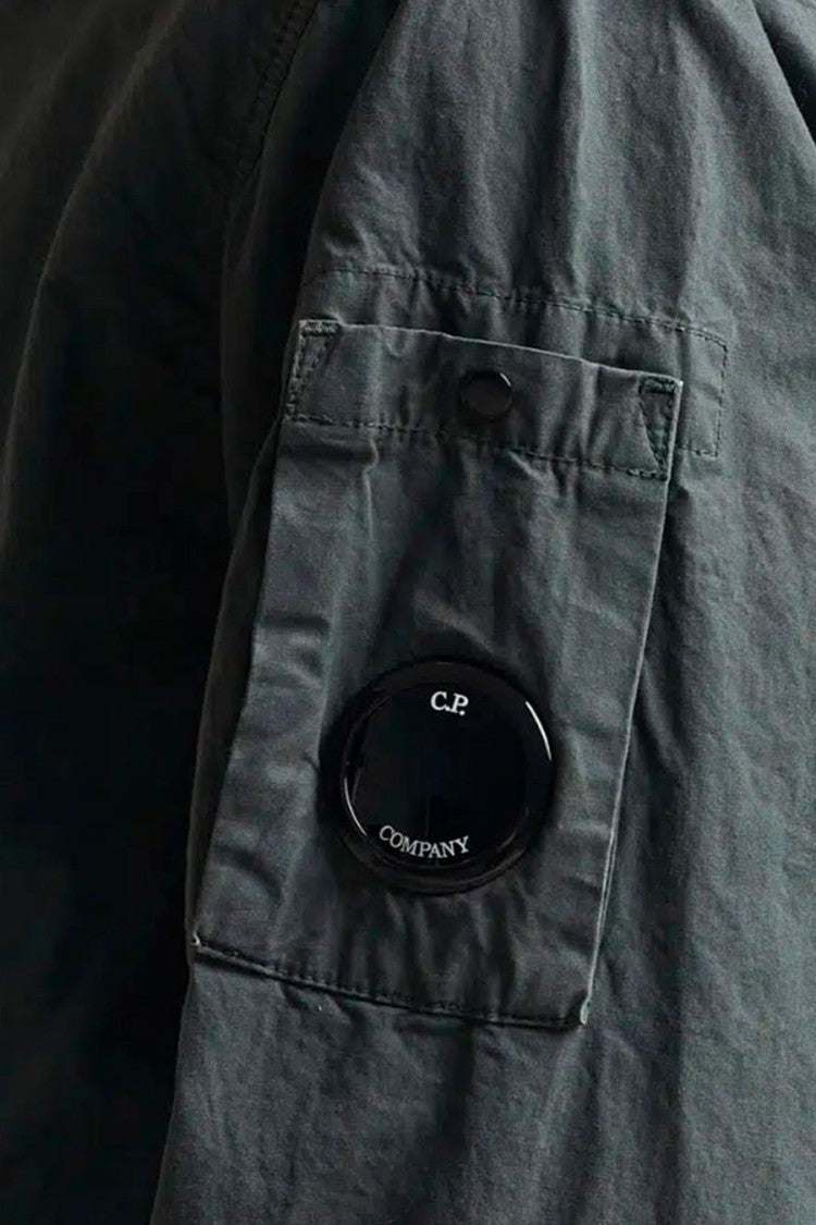 C.P. Company Dark Green Lens Detail Hooded Cotton Jacket
