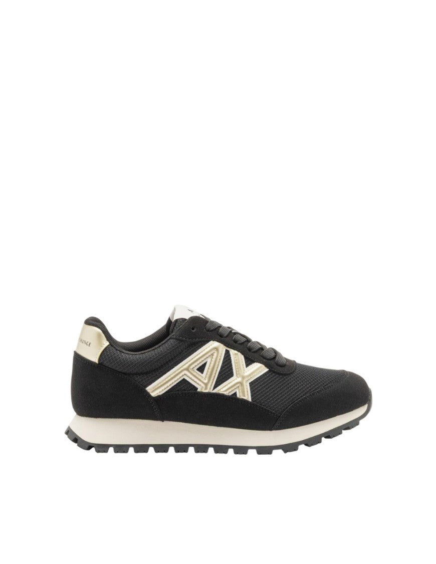 Armani Exchange Breathable Mesh Sneakers Suede Overlays
