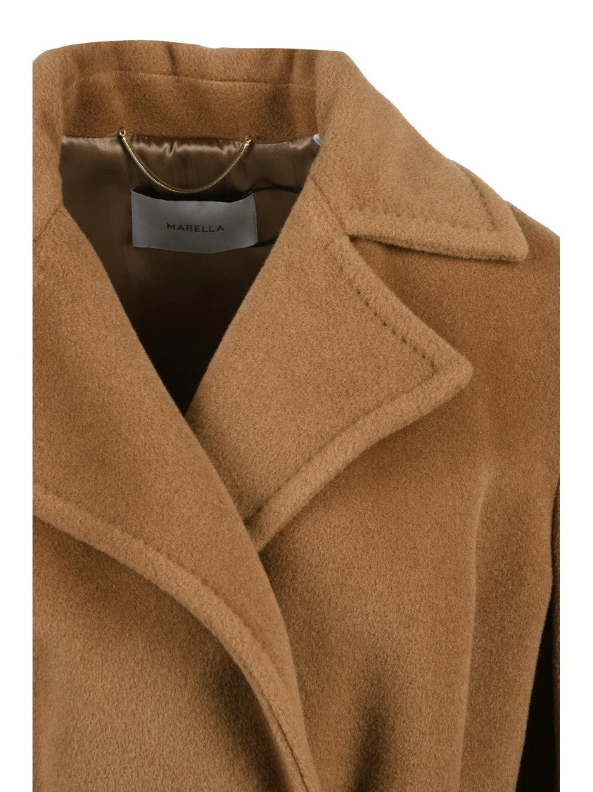 Marella Beige Wool-Cashmere Xavier Coat