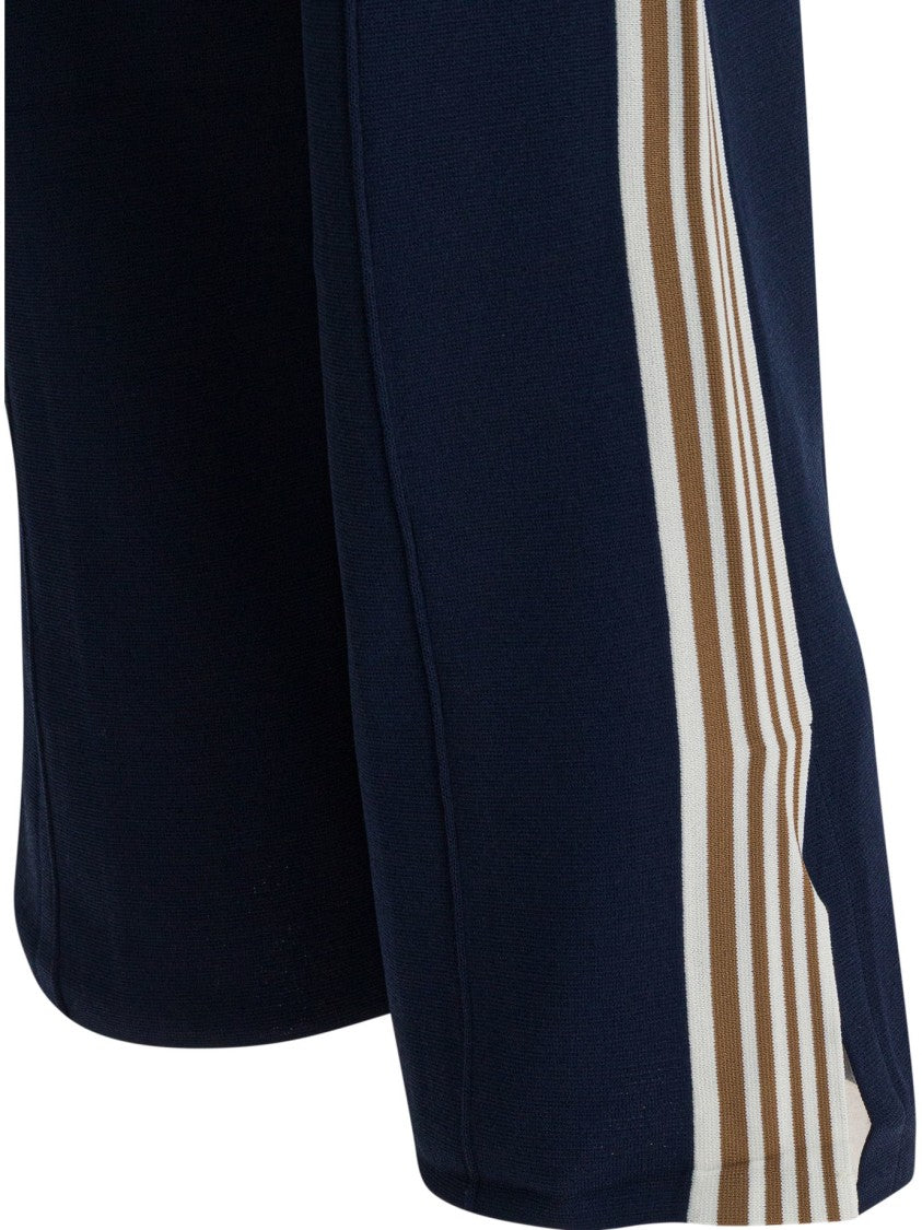 Autry Wide-Leg Trousers With Contrasting Side Stripes