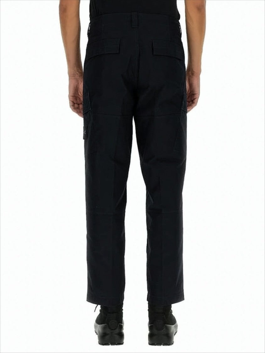 Stone Island Structured Straight Pants With Cargo Pockets