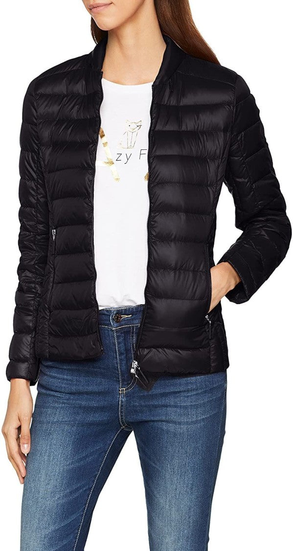 Armani Exchange Quilted Lightweight Jacket Stand Collar Zip