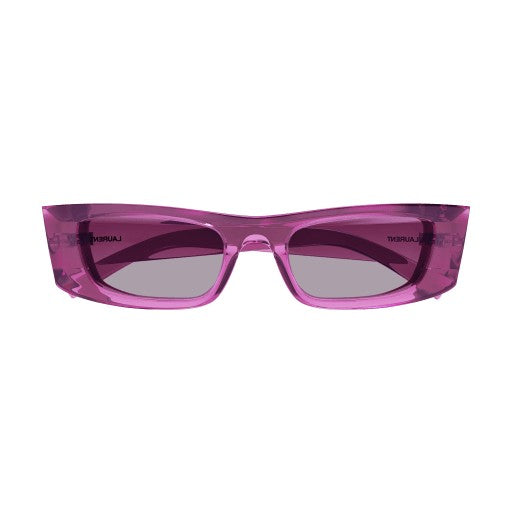 Saint Laurent Gradient Oversized Sunglasses With Angular Design