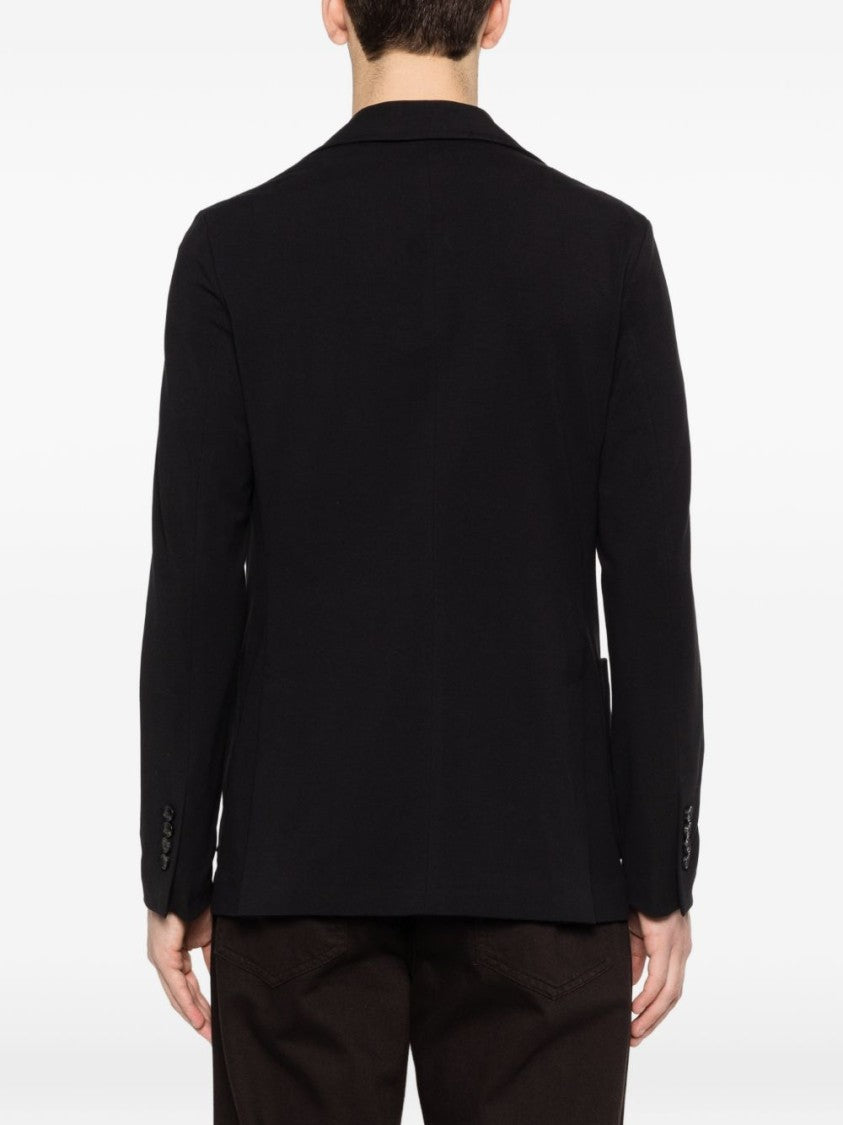 Circolo 1901 Tailored Black Blazer With Two-Button Fastening And Notched Lapels