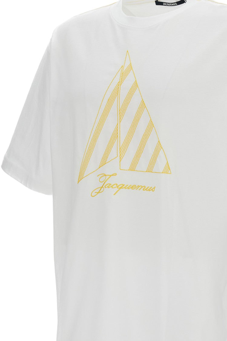 Jacquemus Cotton-Hemp Oversized Logo T-Shirt