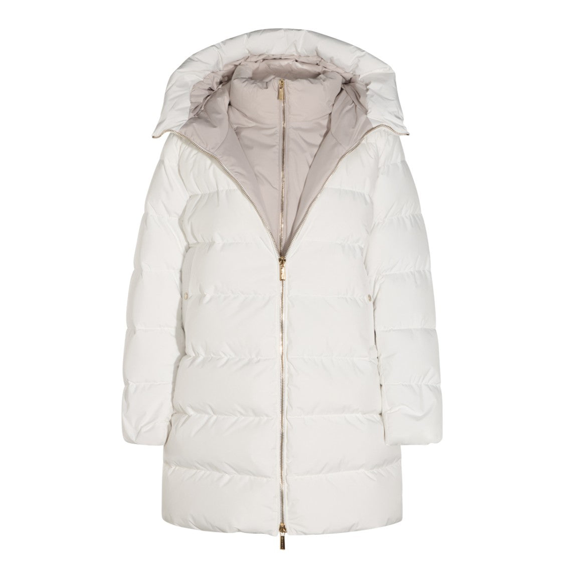 Moorer Puffer Coat With High Collar