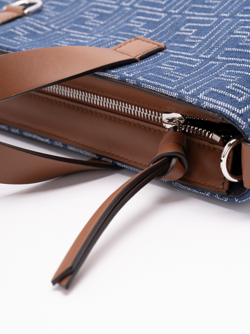 Fendi Canvas Stripes Small Shopping Bag