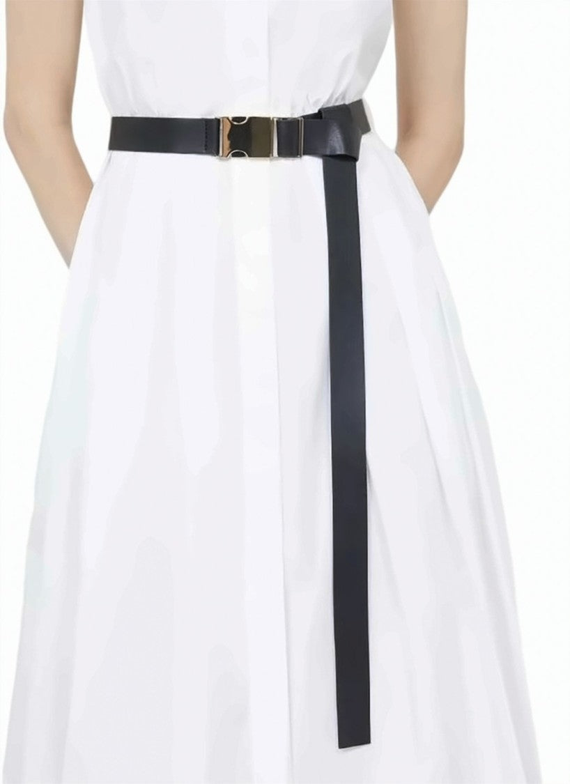 Max Mara Cotton Poplin Halter Midi Dress