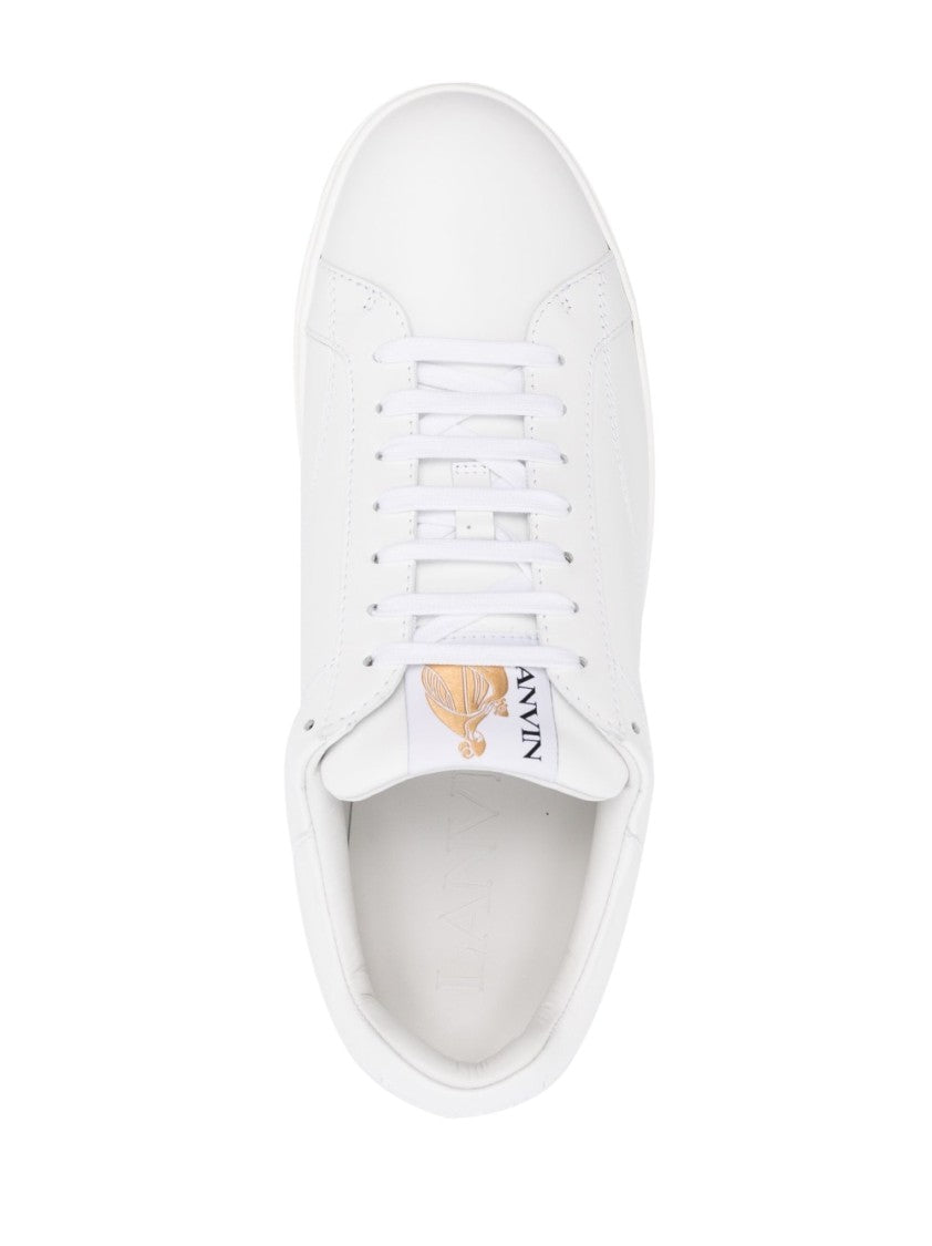 Lanvin Low-Top White Calf Leather Trainers