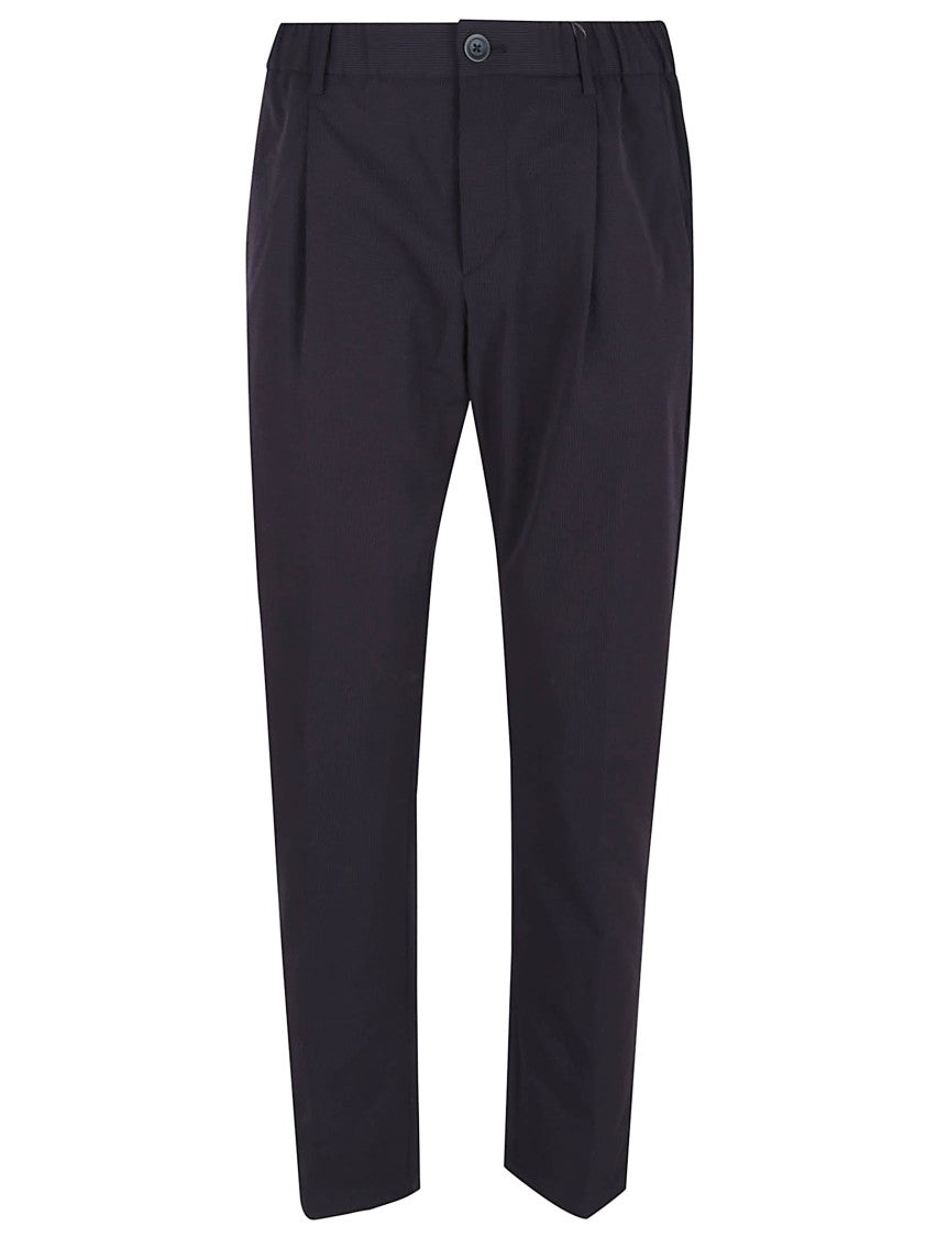 Herno Fit Black Trousers With Tailored Silhouette