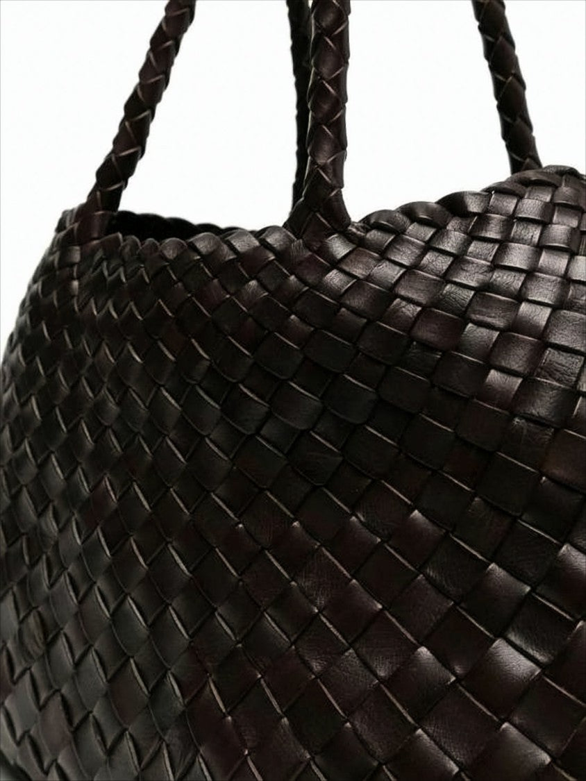 Dragon Diffusion Intricate Woven Buffalo Leather Tote Bag