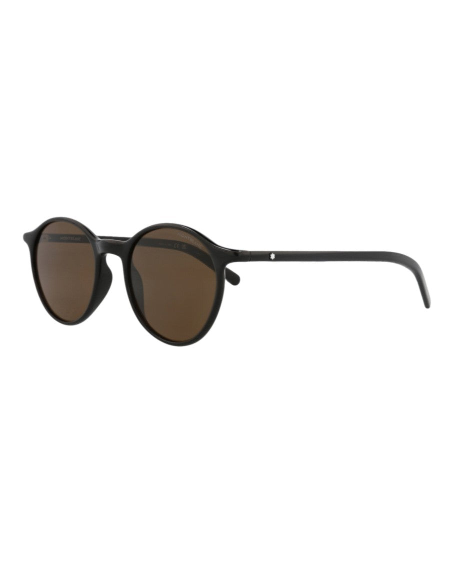 Montblanc Round-Frame Sunglasses In Recycled Injected Acetate