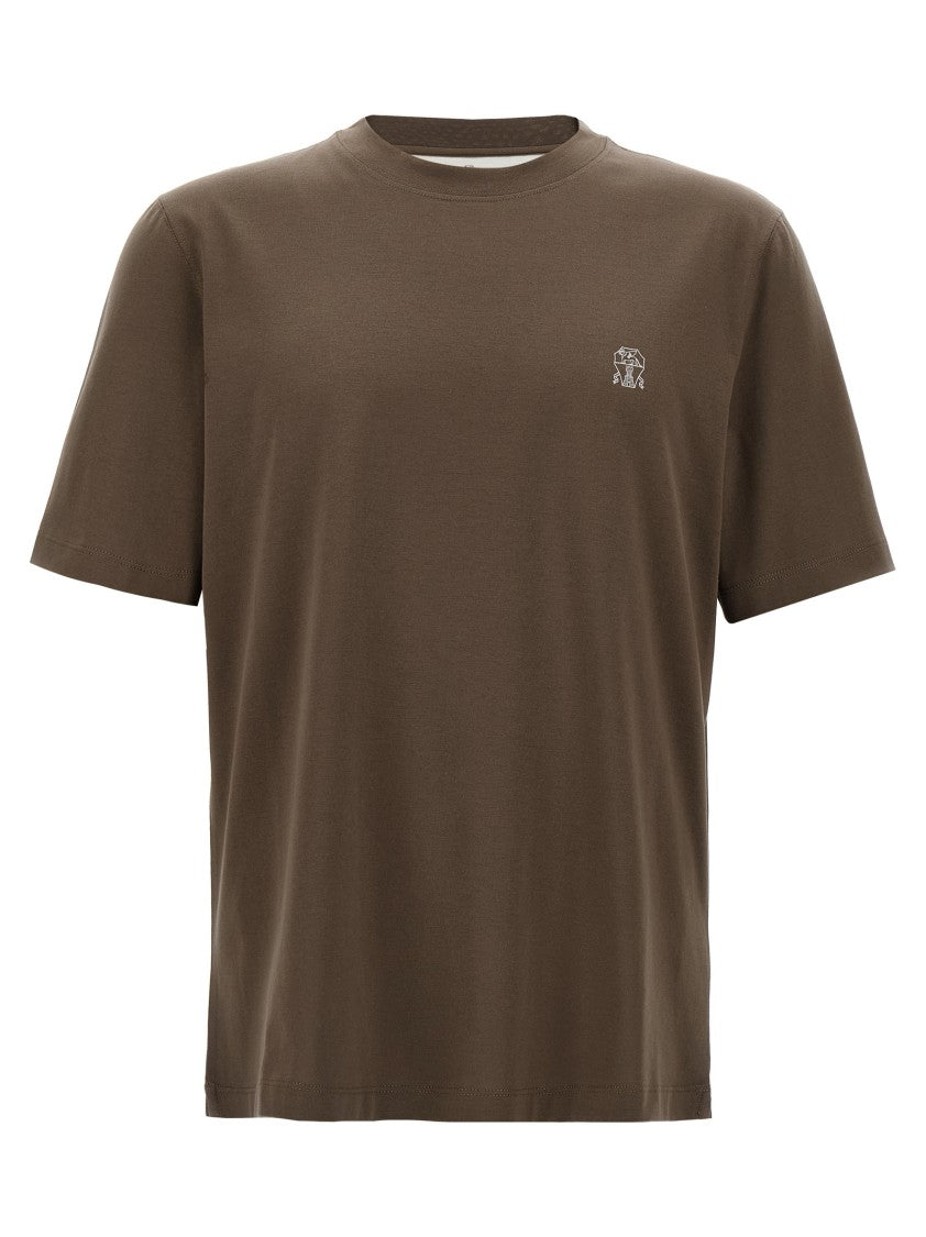 Brunello Cucinelli Logo Print T-Shirt