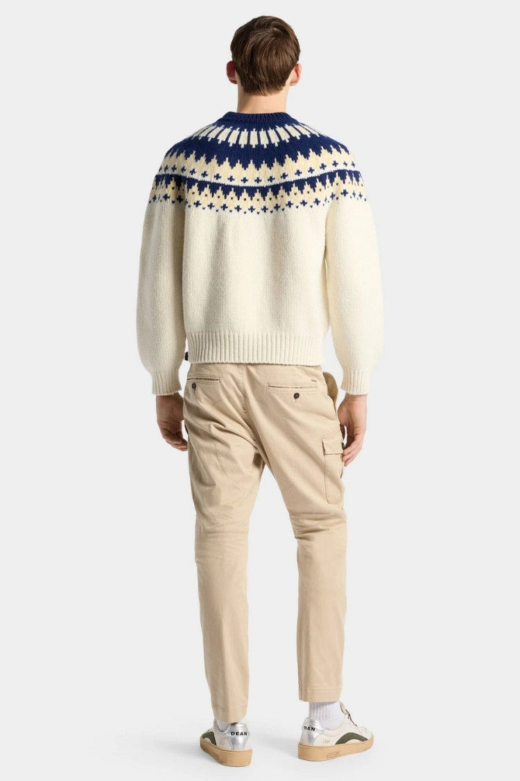 Dsquared2 Beige Flap Pocket Cotton-Blend Cargo Pants