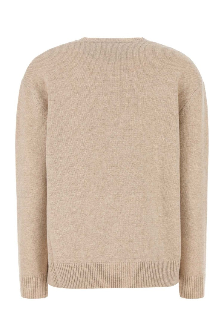 Max Mara Sand Wool Blend Plata Sweater