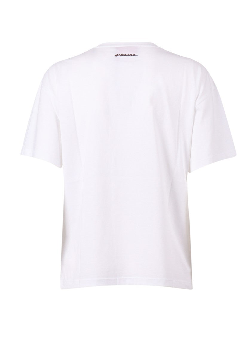 Ermanno Scervino Soft Cotton Short-Sleeved T-Shirt With Round Neckline
