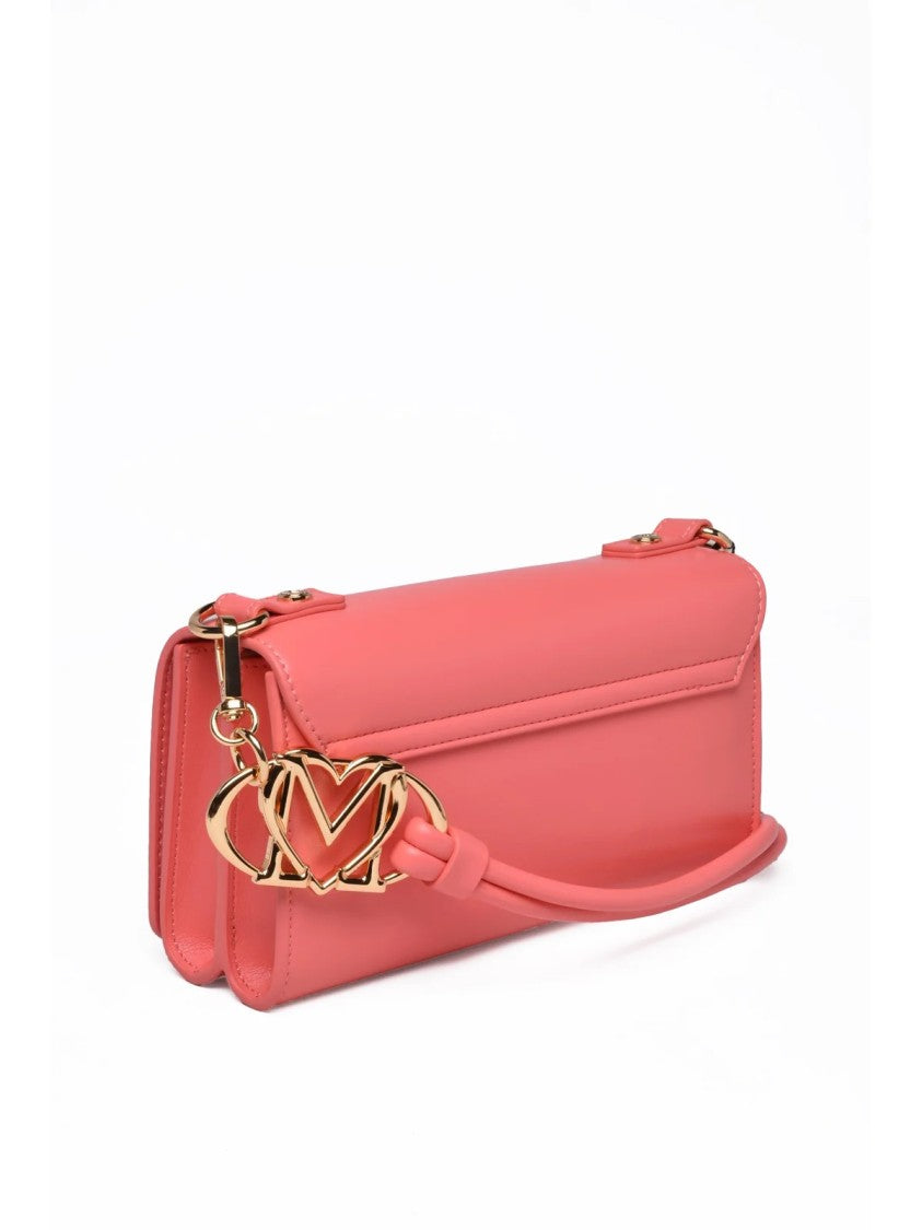 Love Moschino Shoulder Bag With Clip Closure And Gold-Tone Hardware