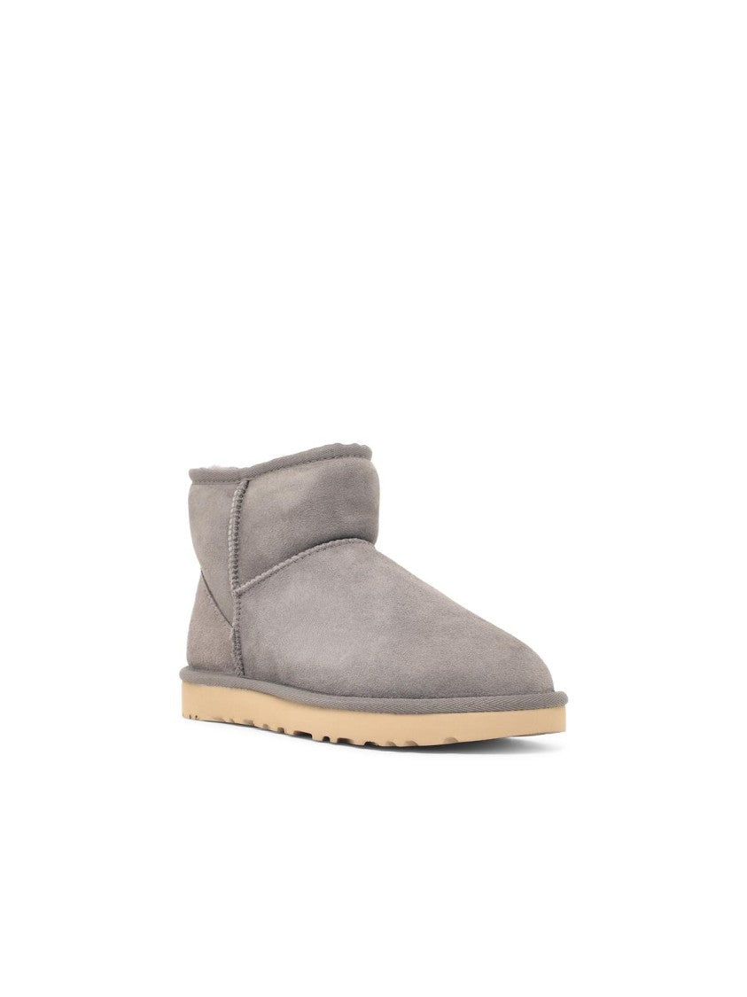 Ugg Grey Classic Mini Ii Suede Ankle Boots