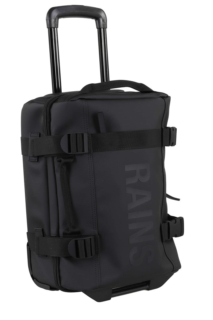 Rains Black Texel Cabin Mini Side Compression Straps Trolley