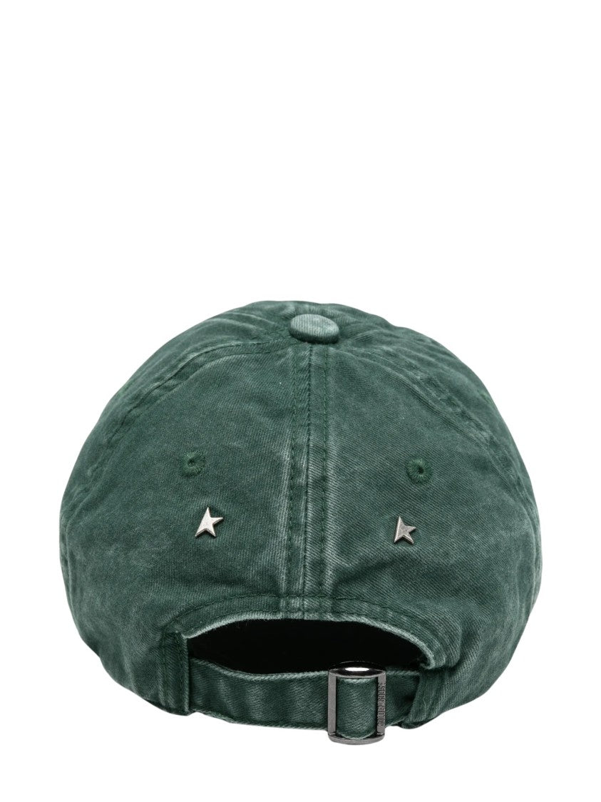 Golden Goose Green Cotton Baseball Cap