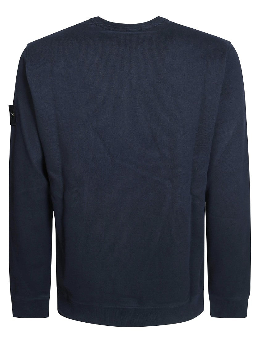 Stone Island Crewneck Logo Detail Sweatshirt