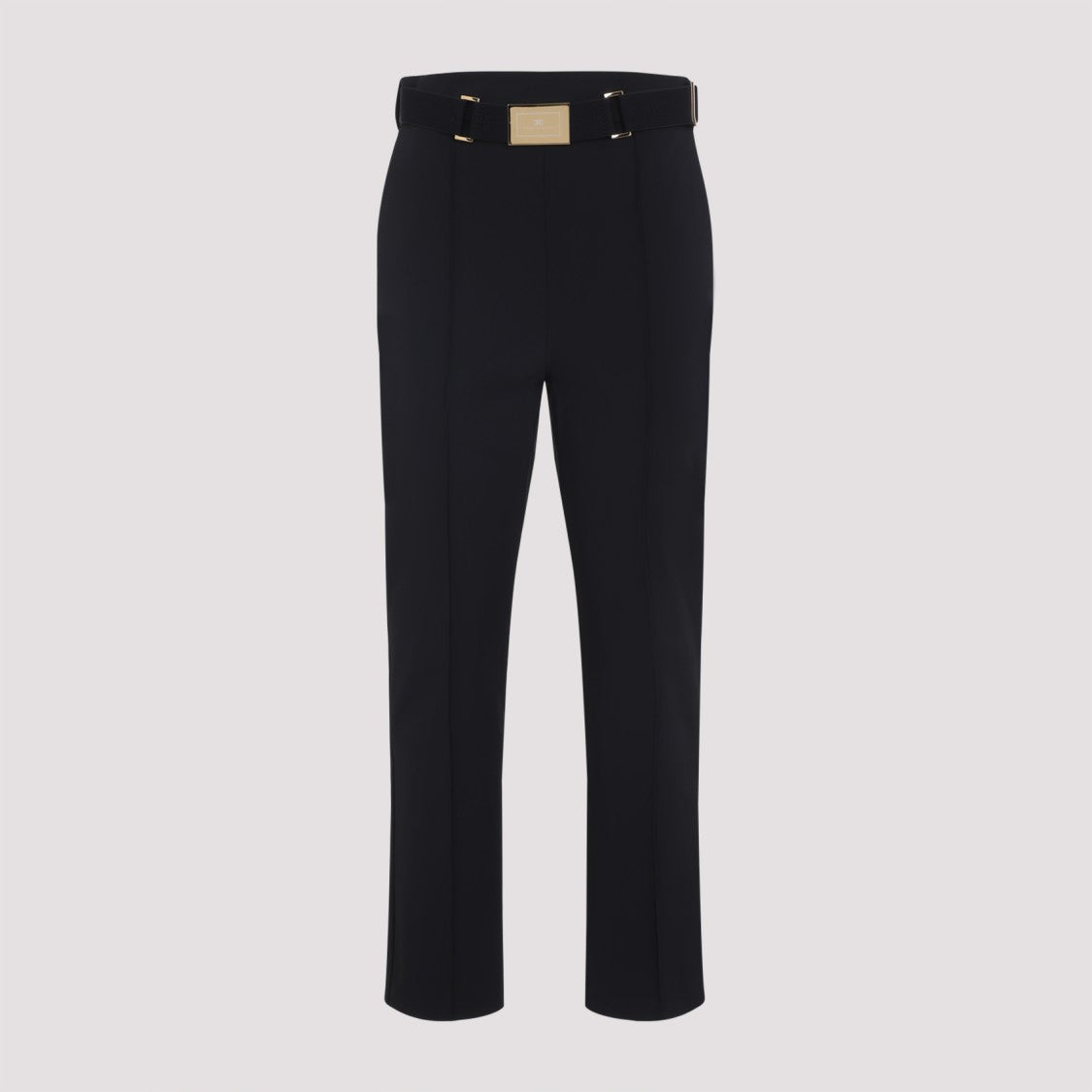 Elisabetta Franchi High-Waisted Slim Fit Vela Pants With Detachable Belt