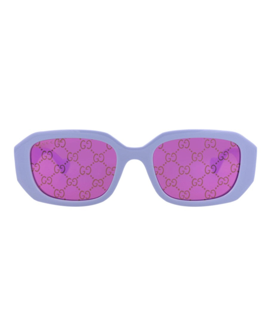 Gucci Square-Frame Injection Sunglasses