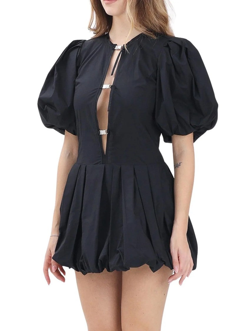 Pinko Black Oliver Cotton Balloon Dress