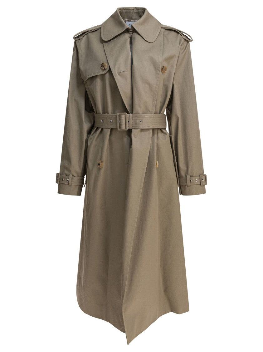 Alexander Mcqueen Beige Cotton Trench Coat