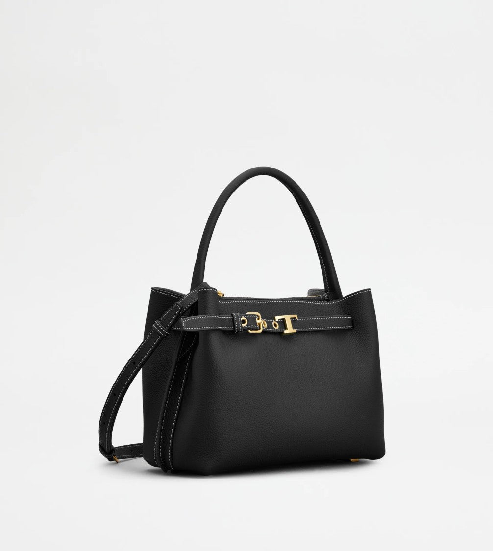 Tod's Black Tim Top Handle Mini Bag