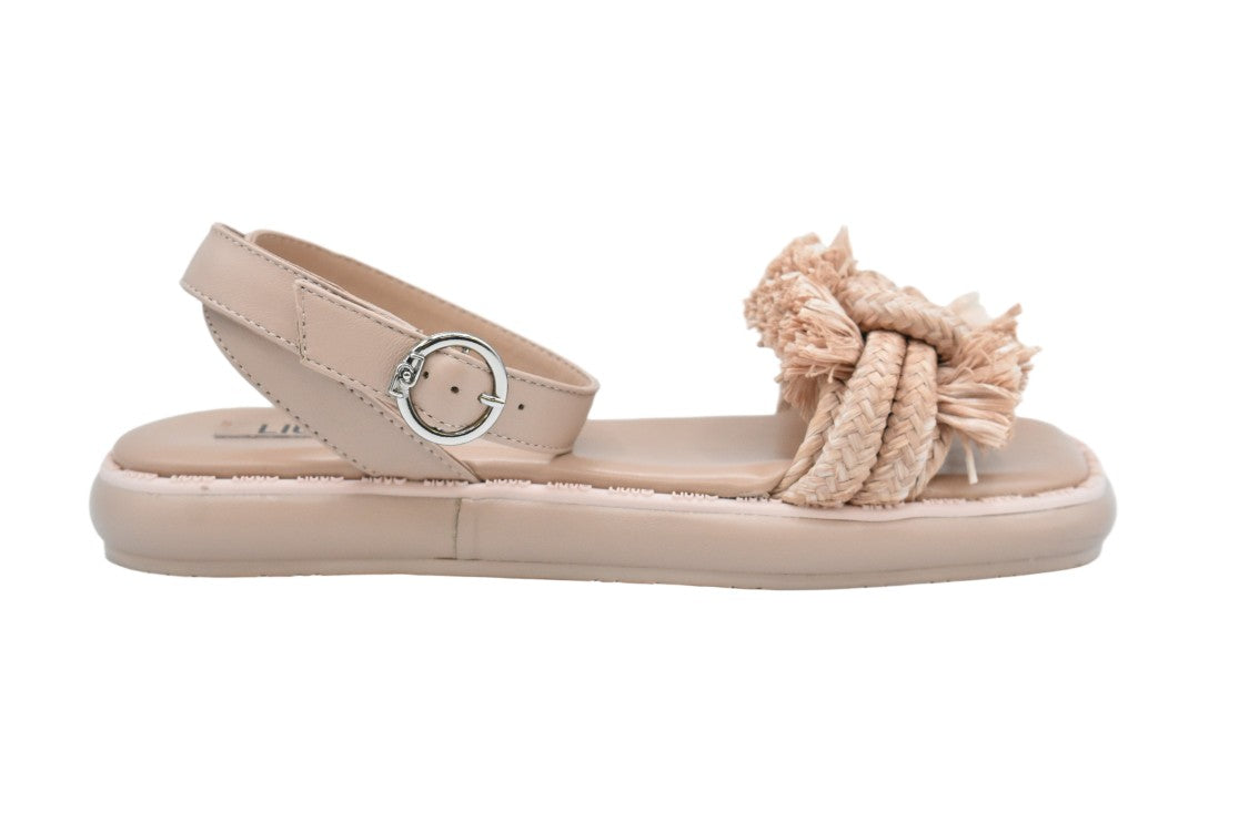 Liu Jo Sole Flat Sandals With Braided Knot Detail