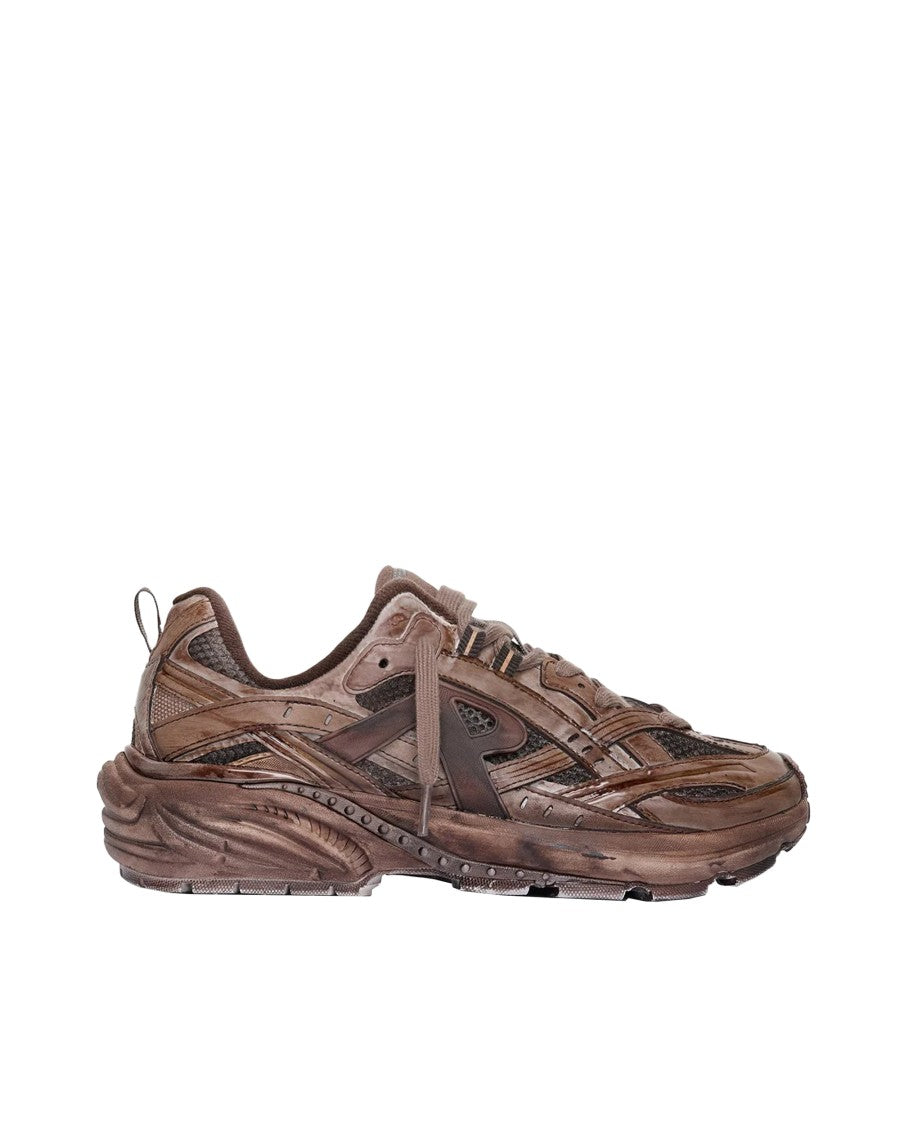 Represent Storm Runner Dip Brown Sneakers