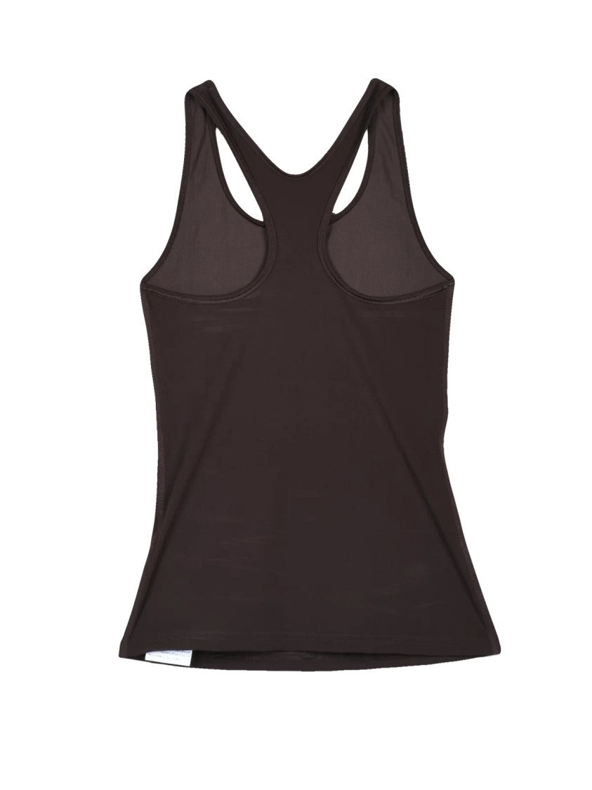 Jil Sander Brown Polyamide-Blend Racerback Tank Top