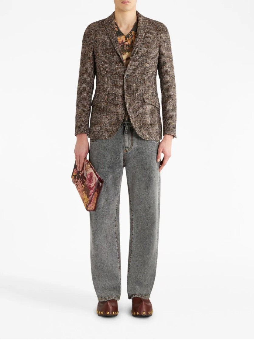 Etro Textured Checkered Roma Jacket