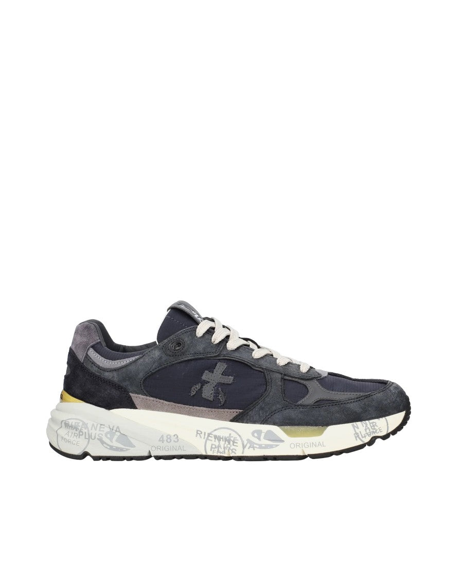 Premiata Blue Mase Leather Sneakers