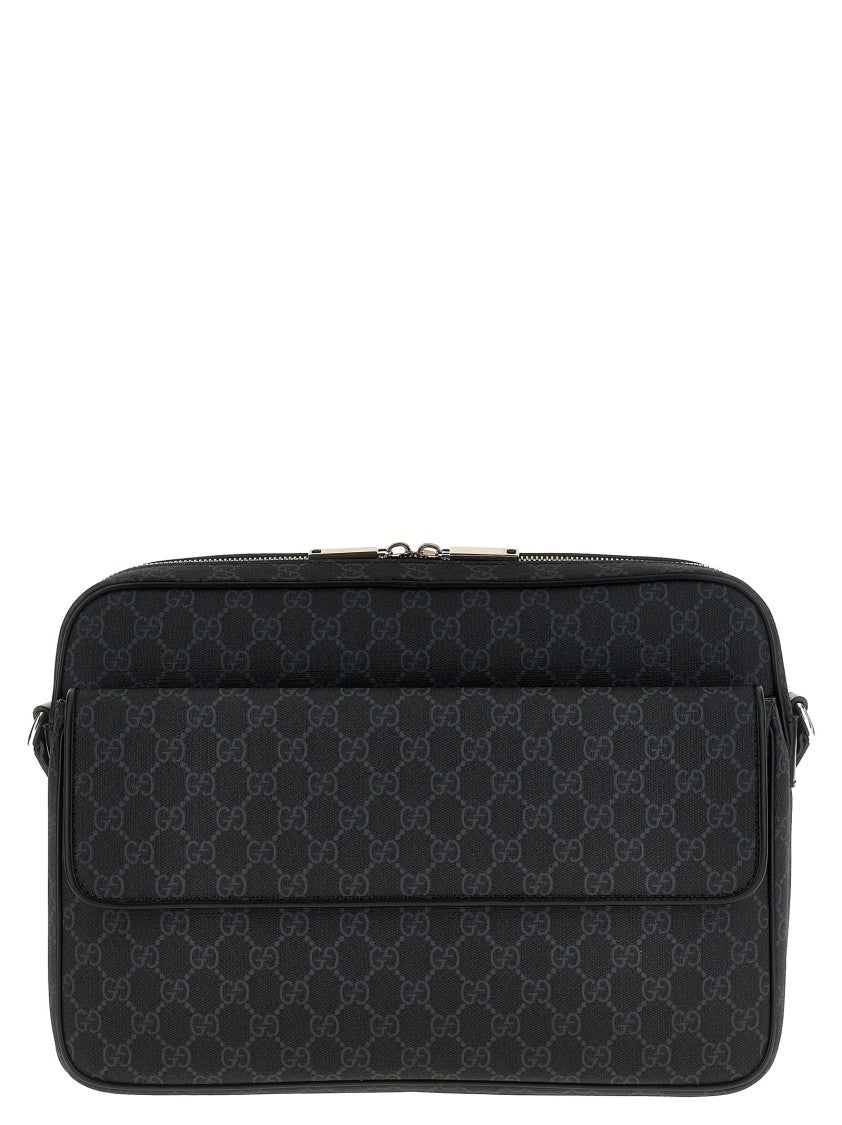 Gucci Rectangular Crossbody Bag With Gg Supreme Fabric