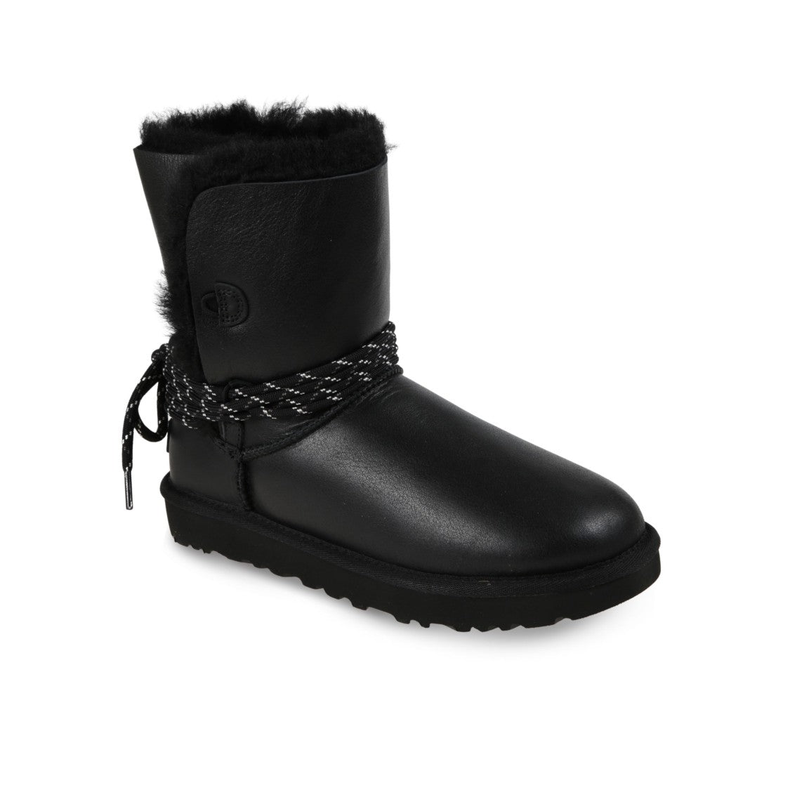 Ugg Mid-Calf Boots With Smooth Leather Upper