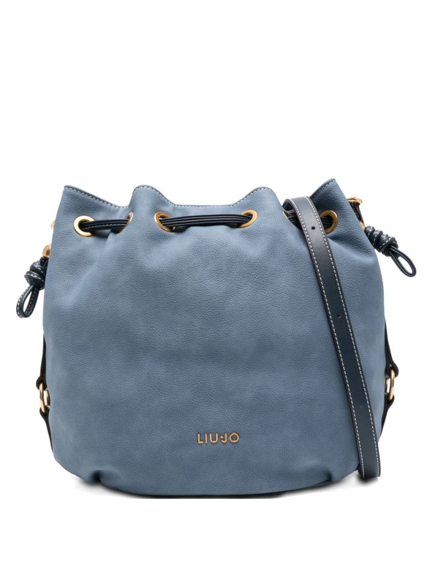 Liu Jo Cloud Blue Drawstring Shoulder Bag