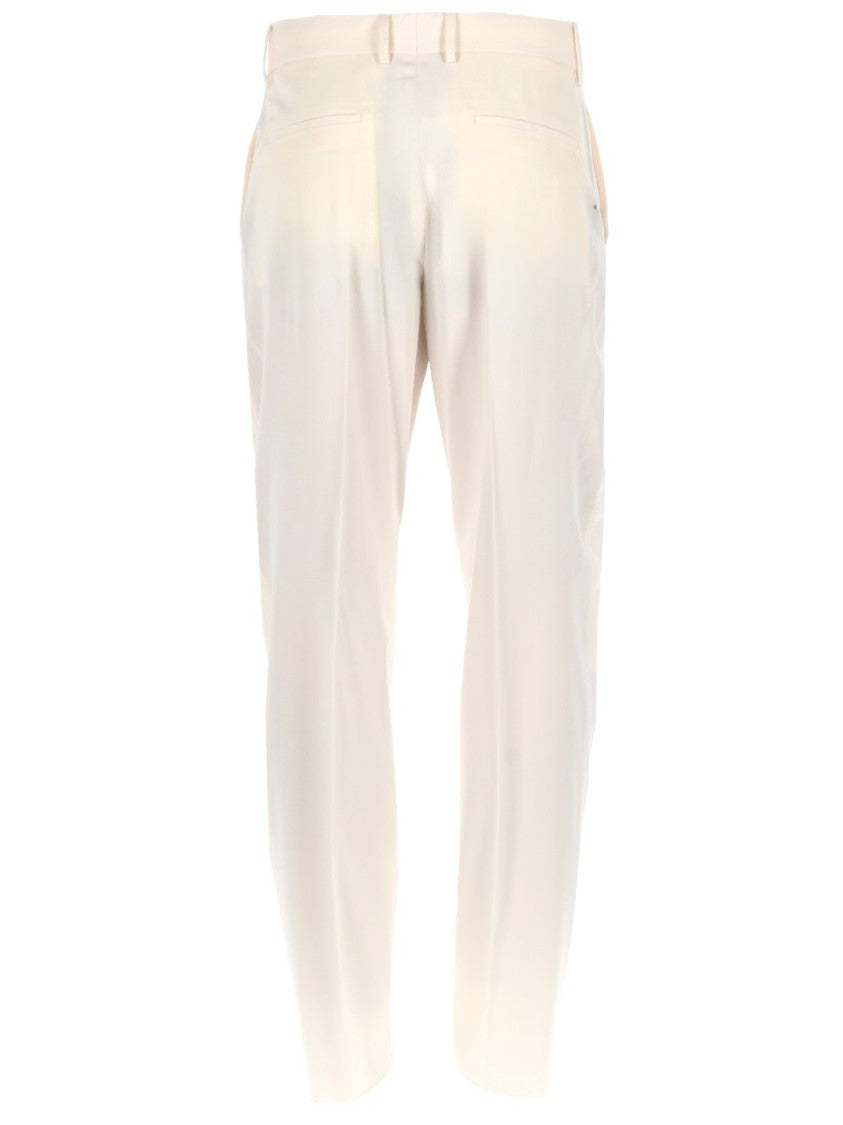 Fendi Straight-Leg Tailored Trousers In Smooth Virgin Wool