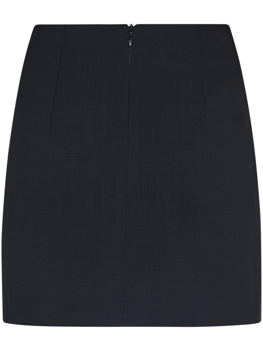 Tagliatore Fitted Black Skirt