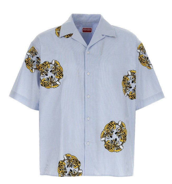 Kenzo Light Blue Verdy Hawaiian Shirt