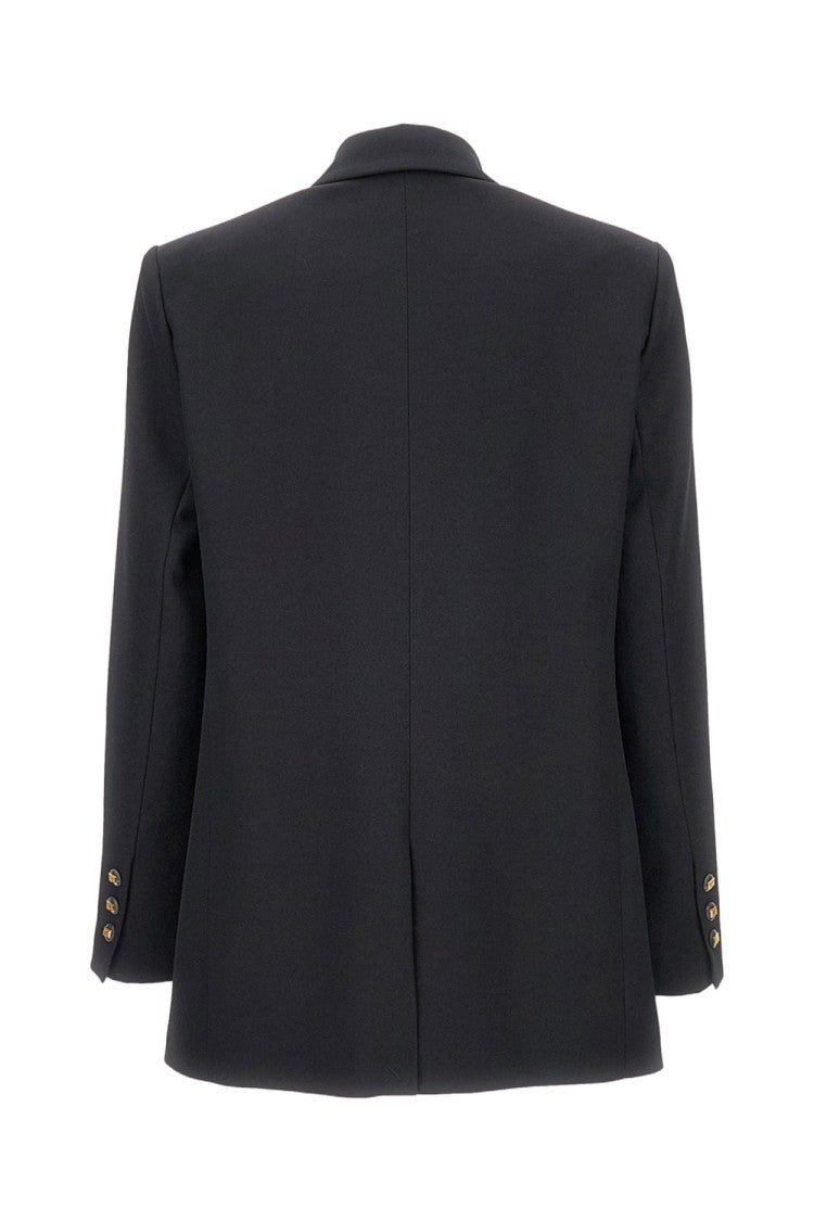 Elisabetta Franchi Double-Breasted Striped Blazer With Classic Lapel