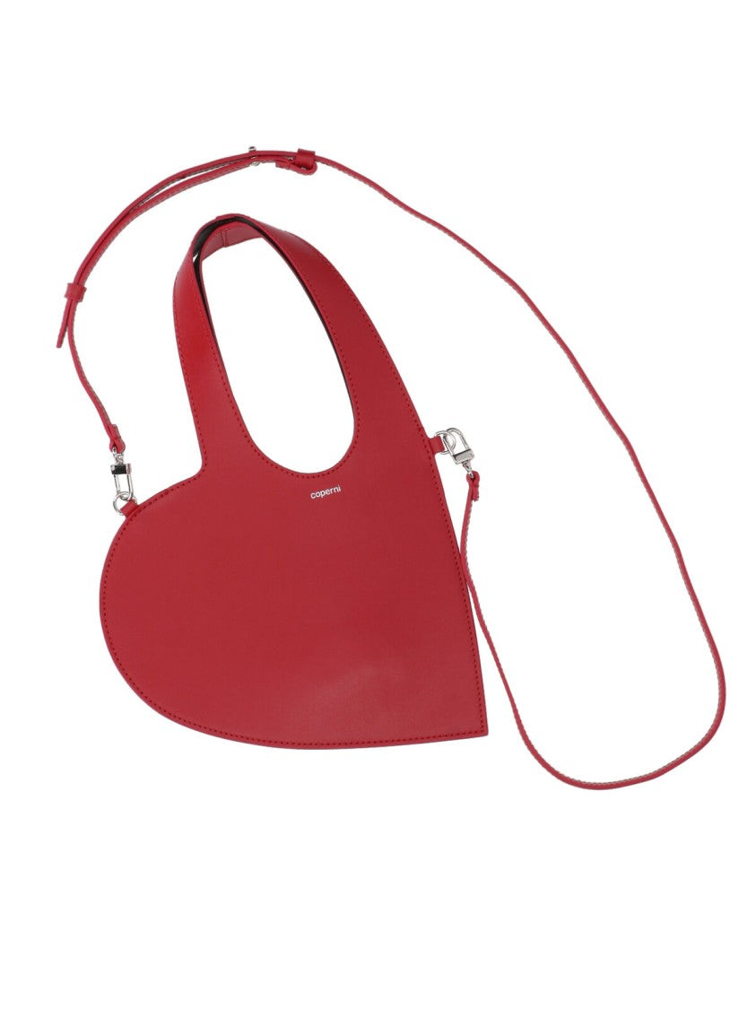 Coperni Heart-Shaped Calf Leather Bag With Removable Strap