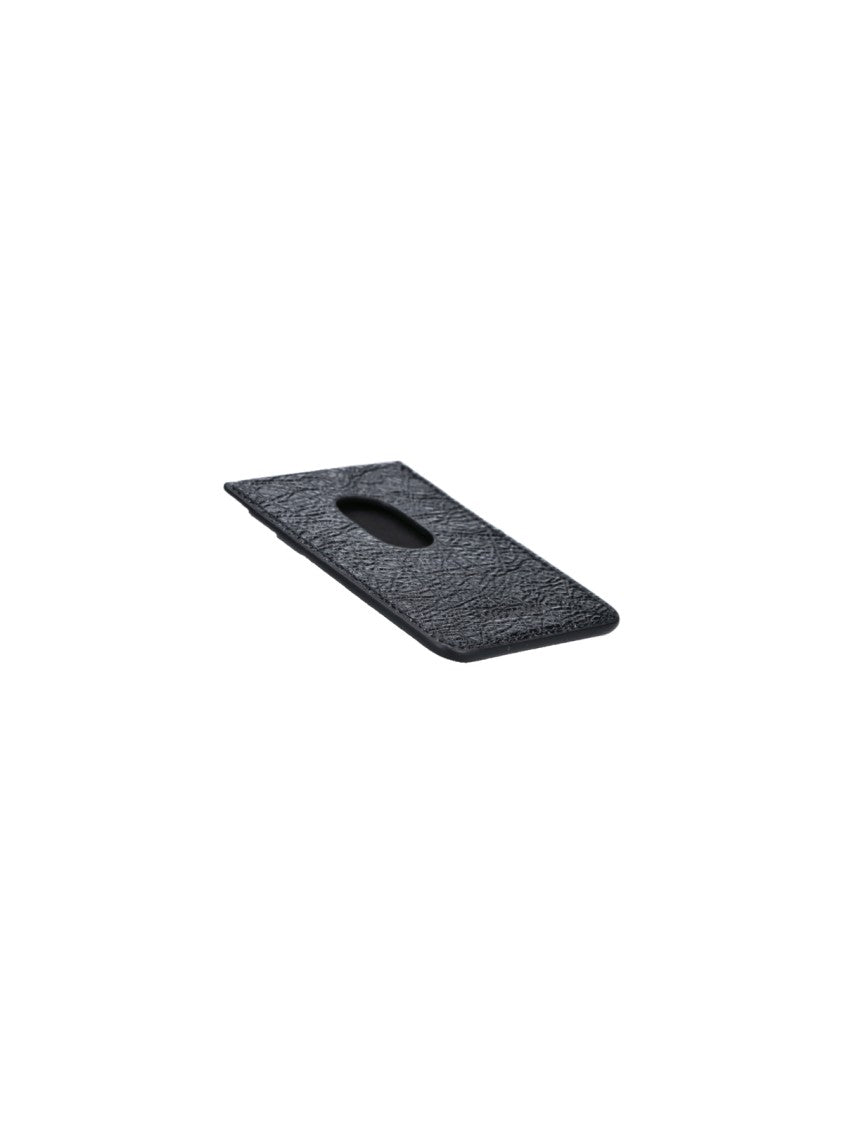 Balenciaga Compact Square Wallet With Textured Surface