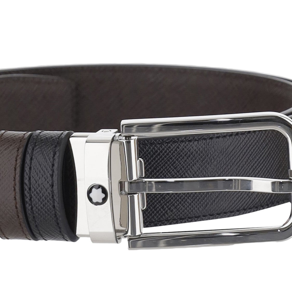 Montblanc Reversible Embossed Leather Belt